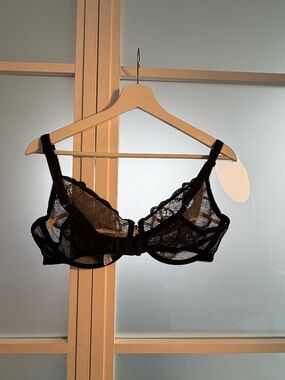 Wacoal Underwire Lace Bra , Black & Cream 36D